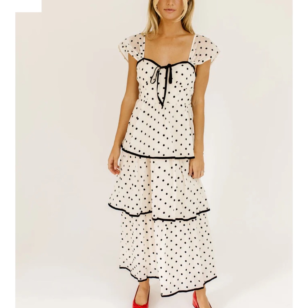 ZOCO Polka Dot Tiered Dress